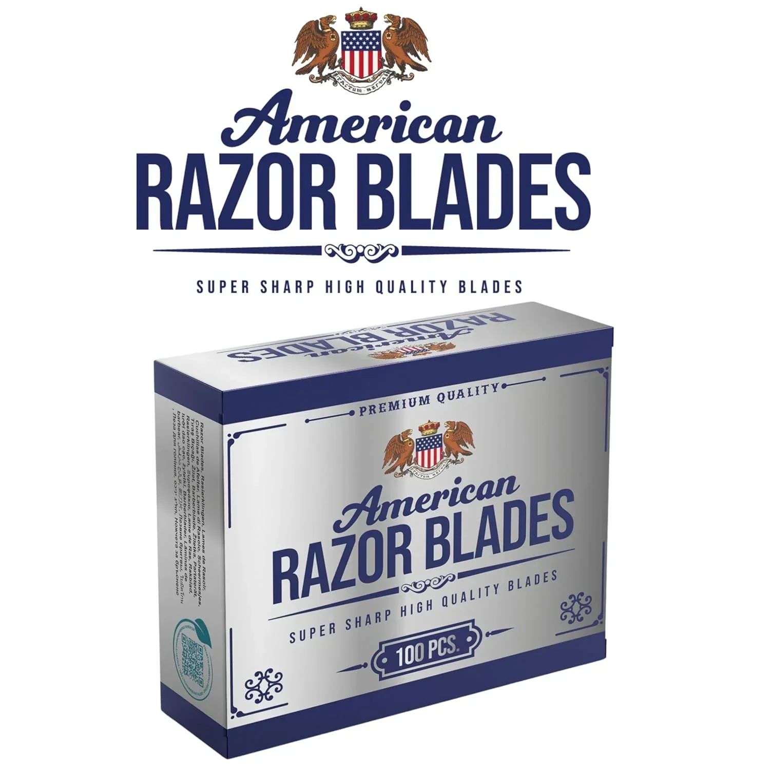 American Razor Blades – Super Sharp Double Edge (100 ct) | The Shave Factory - Image 3