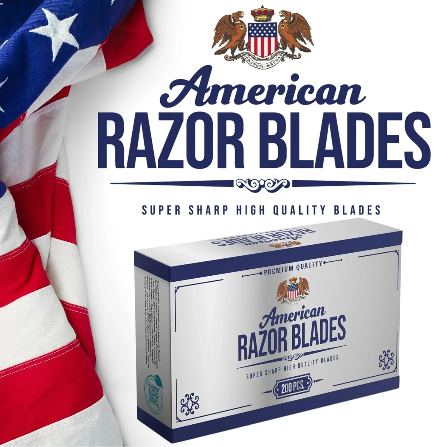 American Razor Blades – Super Sharp Double Edge (100 ct) | The Shave Factory - Image 6
