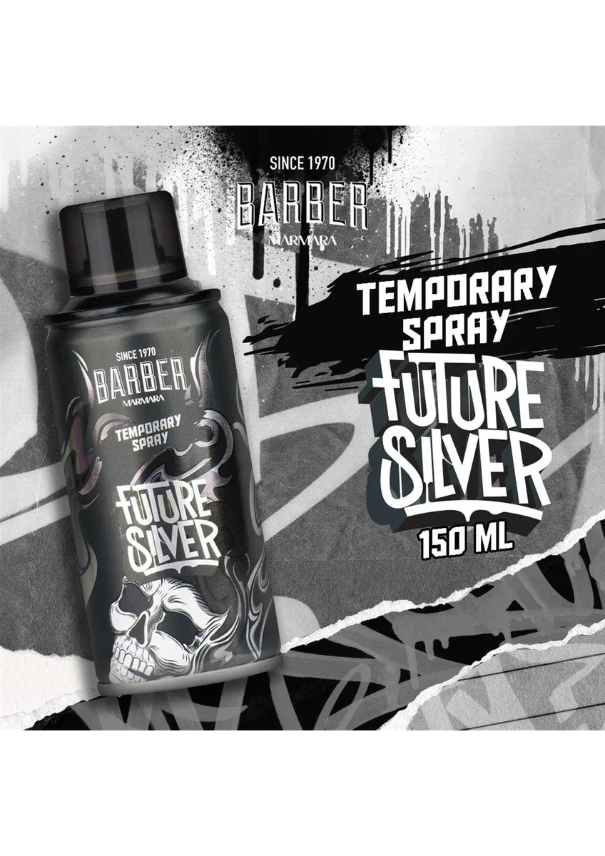 Marmara Barber Hair Color Spray - Future Silver 150ml / 5.07 oz - Image 3