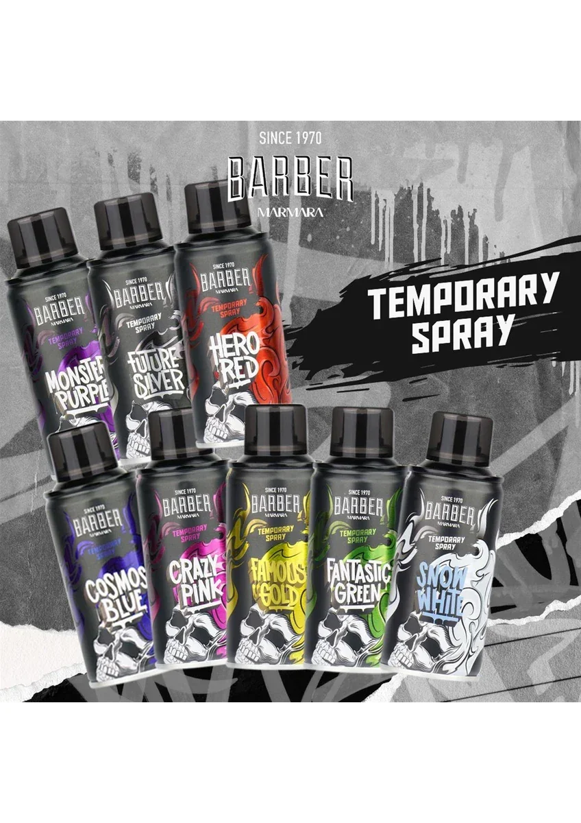 Marmara Barber Hair Color Spray - Future Silver 150ml / 5.07 oz - Image 4