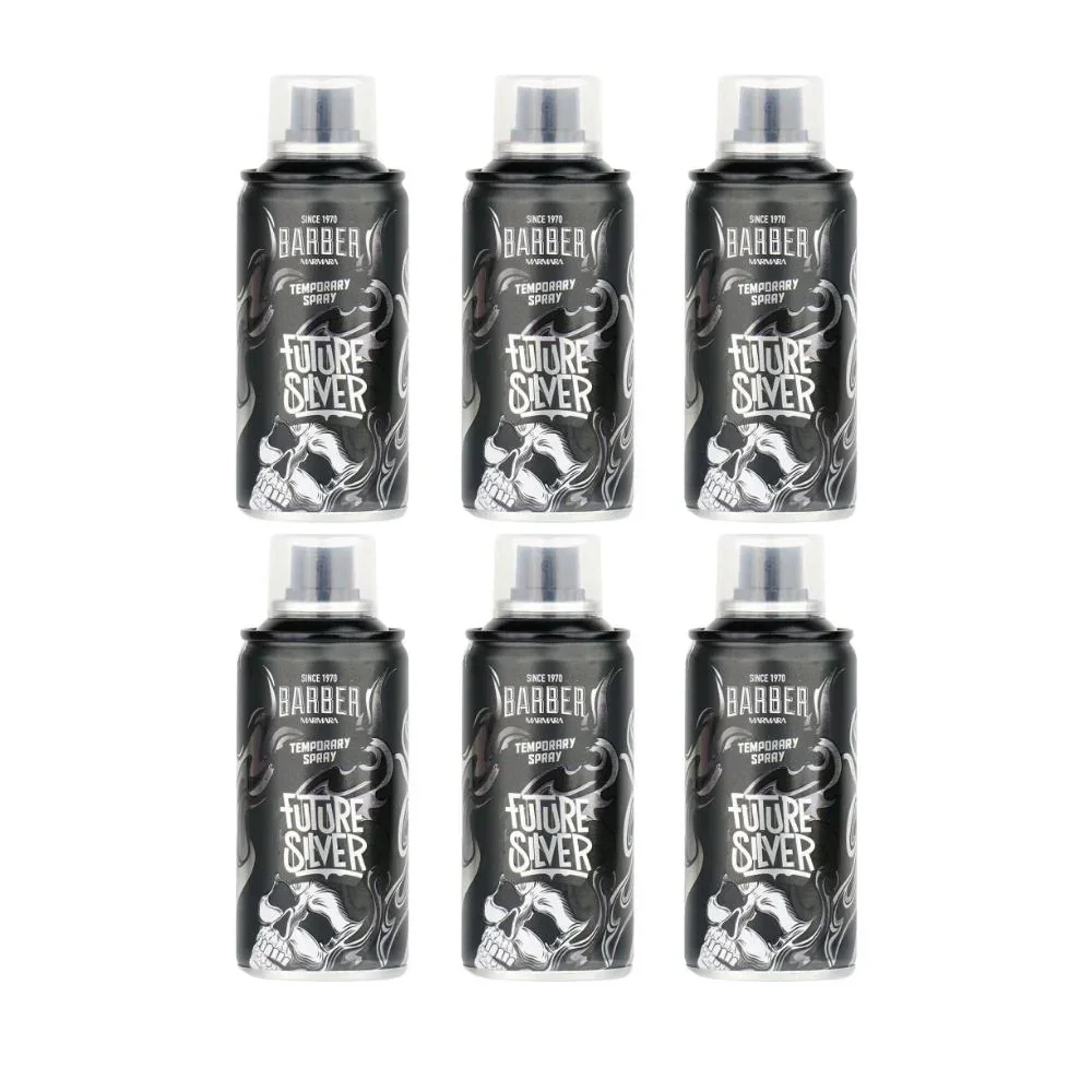 Marmara Barber Hair Color Spray - Future Silver 150ml / 5.07 oz - Image 5