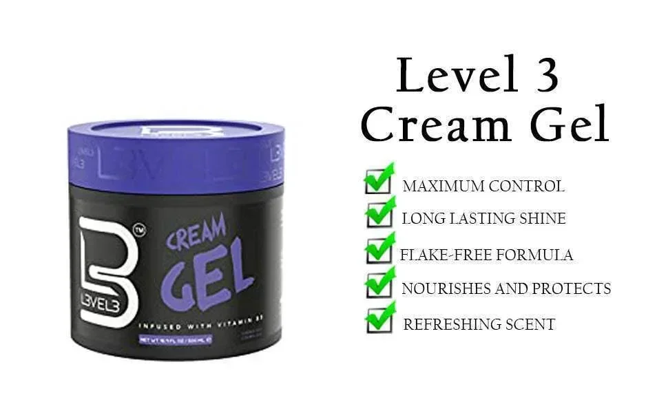 LV3 Hair Gel Cream 16.9 Oz - Image 3