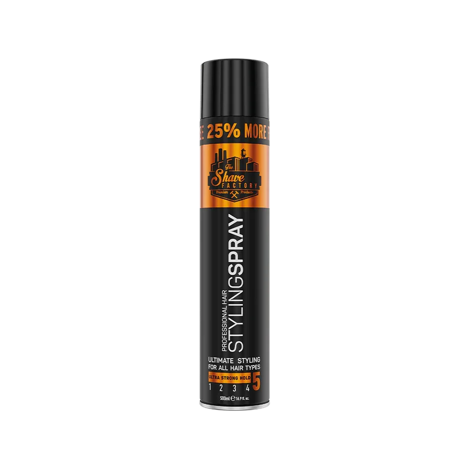 Hair Styling Spray 500ml - The Shave Factory - Image 3
