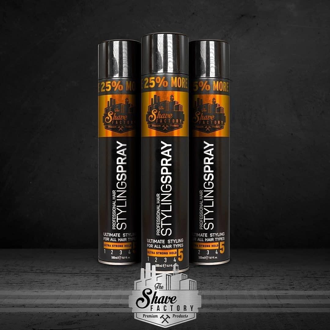 Hair Styling Spray 500ml - The Shave Factory - Image 4