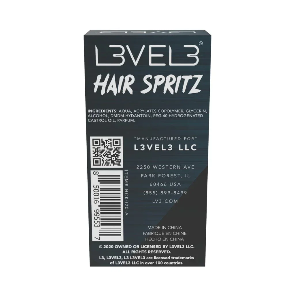 L3VEL3 Hair Spritz Spray 3.3 oz - Image 4