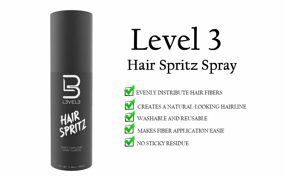 L3VEL3 Hair Spritz Spray 3.3 oz - Image 5