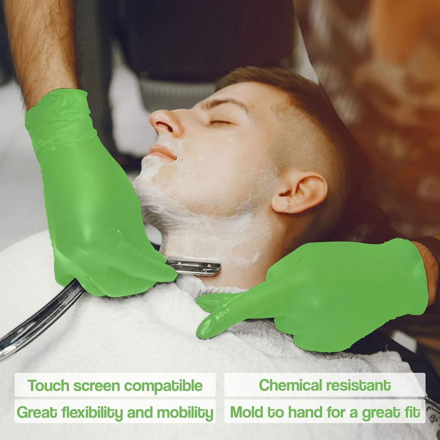 Level 3 Nitrile Gloves (100ct) - Lime Small Small - Image 5