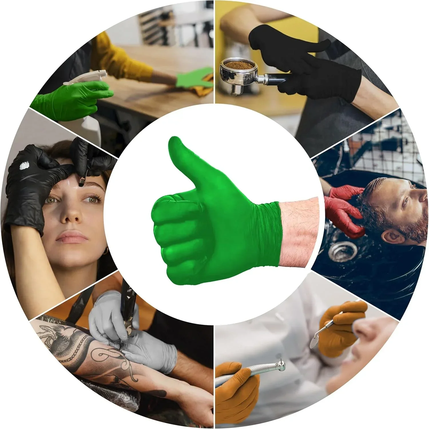 Level 3 Nitrile Gloves (100ct) Lime X-Large - Image 6