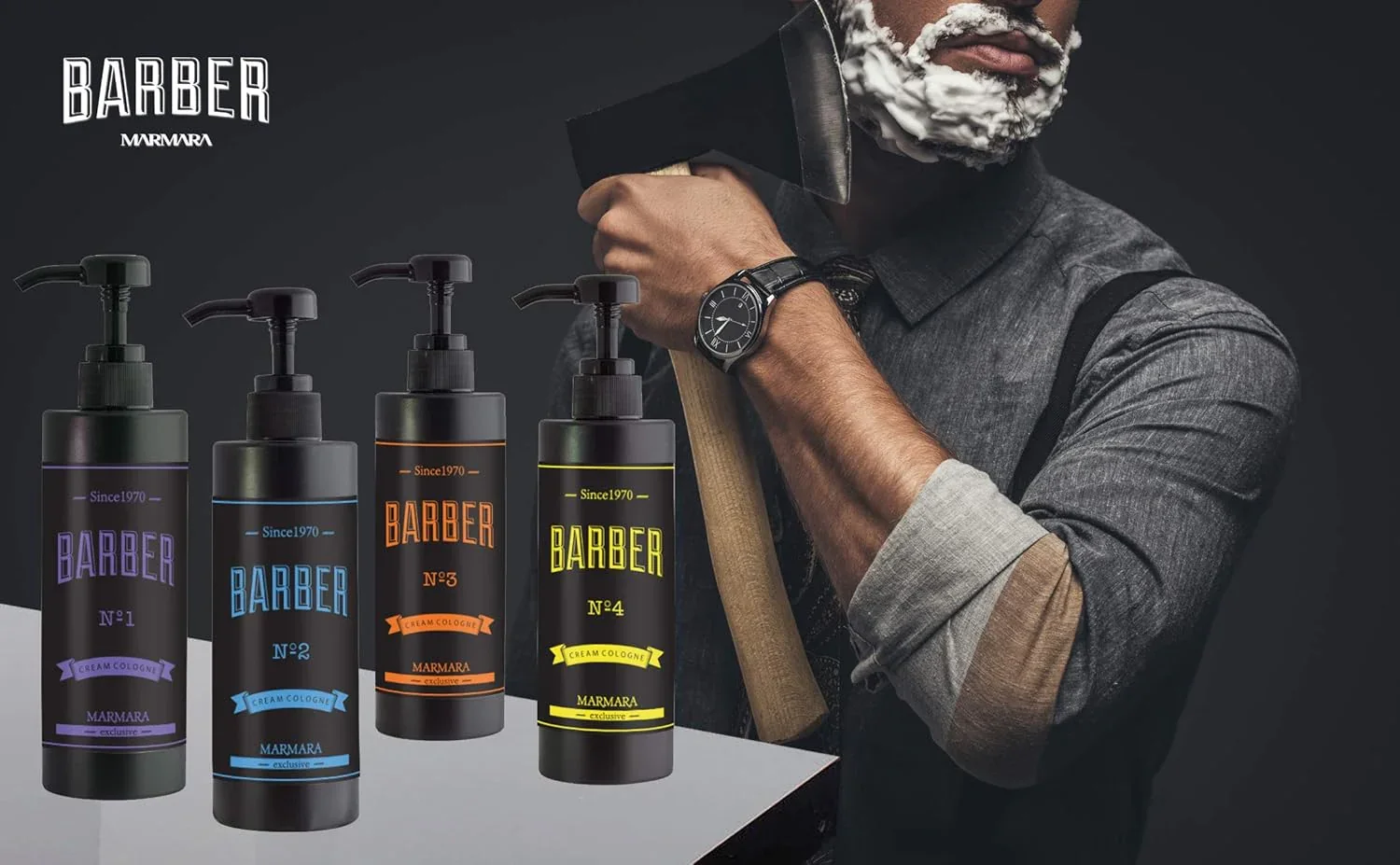 Marmara Barber Cream Cologne No.3 - 13.5 oz - Image 4