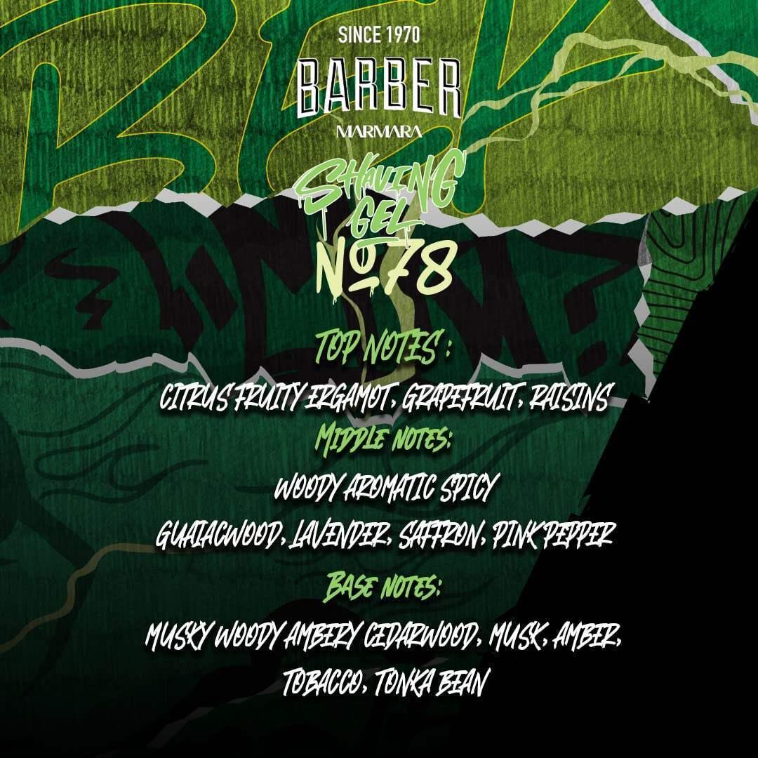 Marmara Barber No. 78 Shaving Gel 16.9 Oz - Image 4