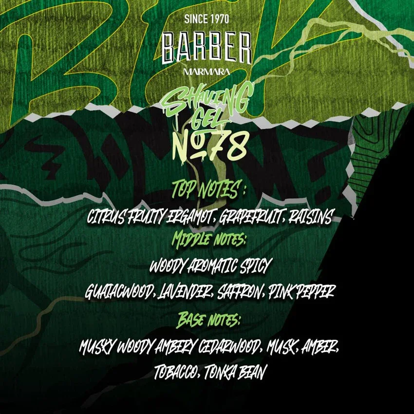 Marmara Barber Shaving Gel No.78 - 34 oz - Multipack - Image 5