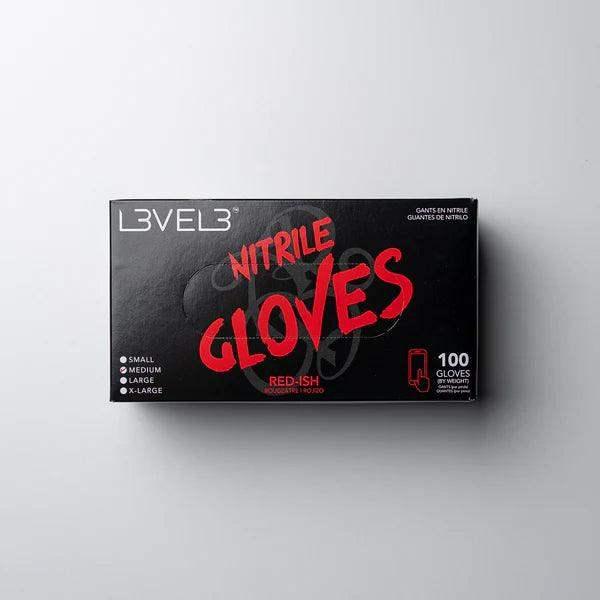 LV3 Nitrile Gloves (100ct) - Red Large Large - Image 4