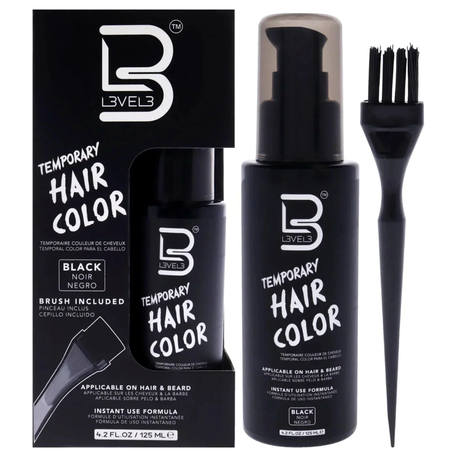 L3VEL3 Temporary Hair Color Black - Image 6