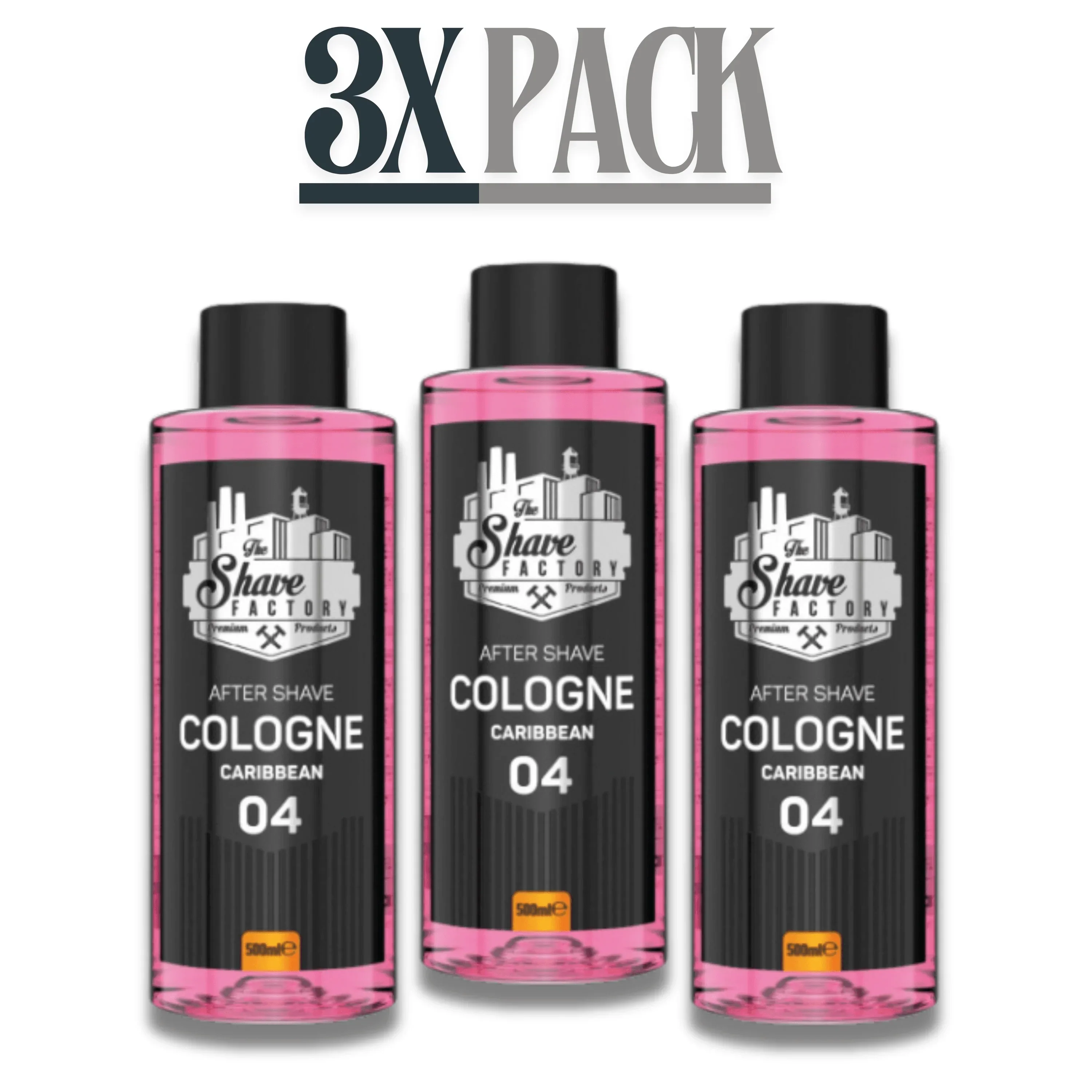 The Shave Factory After Shave Cologne 04 Caribbean 16.9 oz - 500 ml Multipack - Image 3