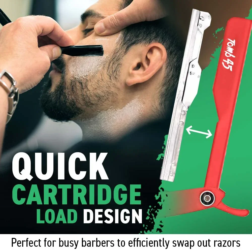 Tomb45 Triple Cartridge Razor Holder - Black 0.6lb - Image 4