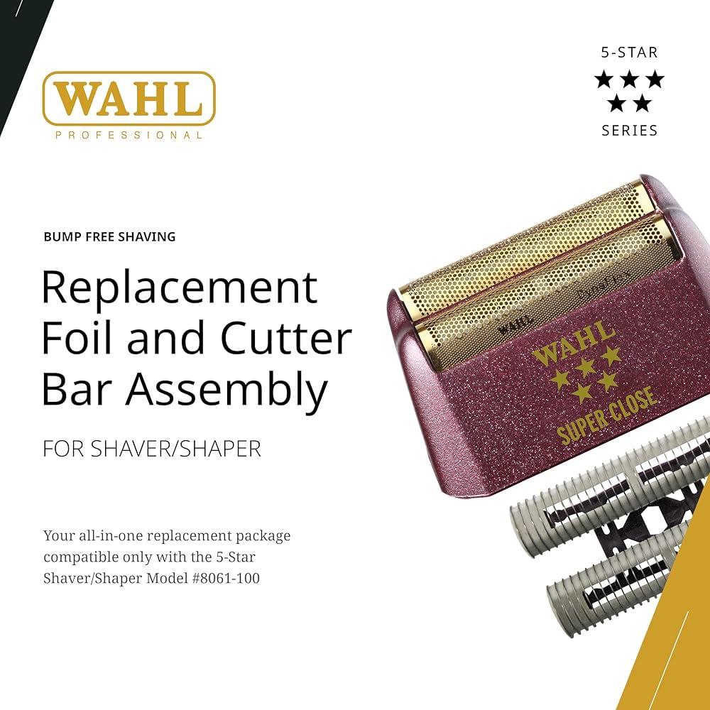 Wahl Shaver/Shaper Replacement Foil & Cutter Bar Assembly- Gold - Image 5